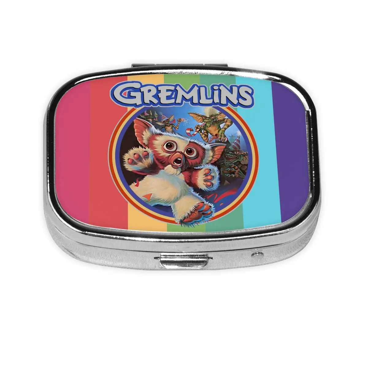

G-Gremlinses 84 Square Pill Boxes Pills Dispenser Gizmo 80s Movie Mogwai Monster Sci Fi Portable Medicine Storage Box Container