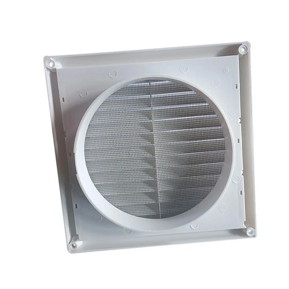 With Flaps Air Vent Grille Ventilation Cover With Insect Screen 150*150mm/200*200mm Heating Cooling Vents Plate PP