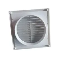 With Flaps Air Vent Grille Ventilation Cover With Insect Screen 150*150mm/200*200mm Heating Cooling Vents Plate PP 2