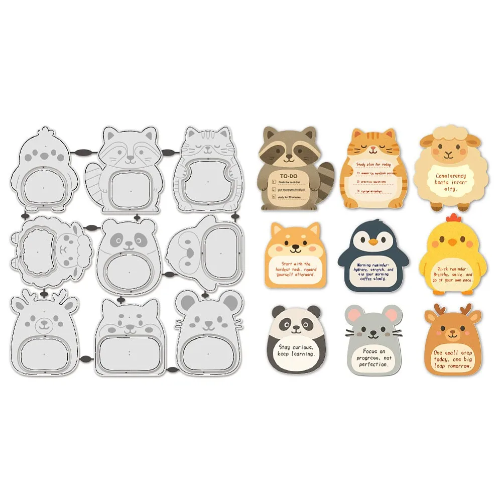 Schneideformen aus Kohlenstoffstahl mit Tiermotiv für DIY-Scrapbooking, Fotoalbum, dekorative Prägung, Papierkarten