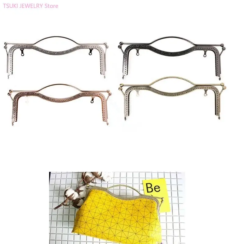 62ke 1pc torebka torebki monety Kiss camp blokad metalowy łuk ręka ręczna rzemiosło 27