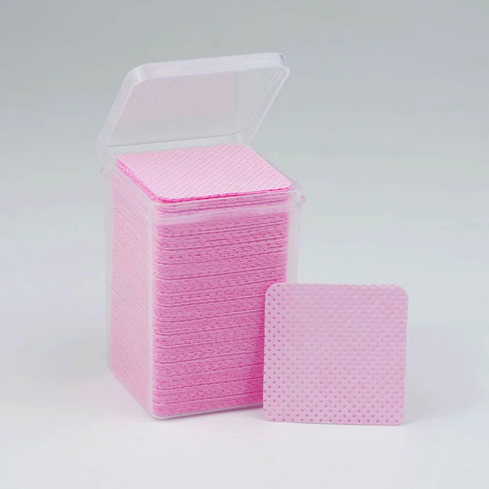 800 Stuks Wimper Extension Lijm Fles Poetsdoeken Premium Katoen Geweven Doekjes Schoon Veeg Lash Extension Remover Salon Gebruik