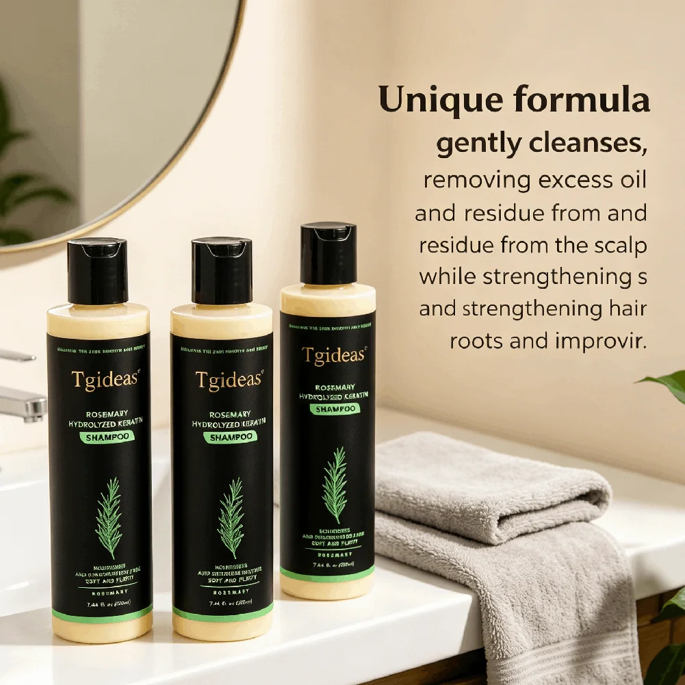 Tigdeas Rosemary Hair Shampoo Volumizing and Thickening Strength220ml Organic Rosemary Hair Shampoo Volumizing Thickening Streng
