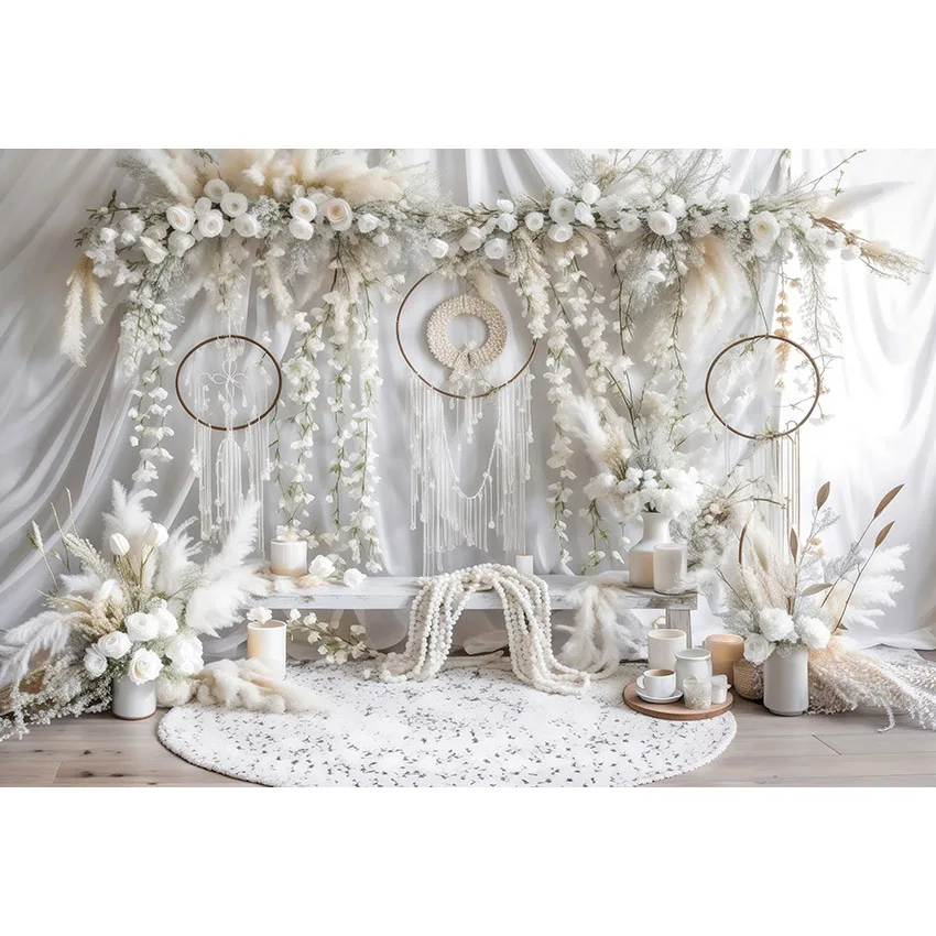 Mehofond Photography Background Spring Dreamcatcher Woodland Girl Birthday Wedding Party Decor Photo Studio Photocall Props