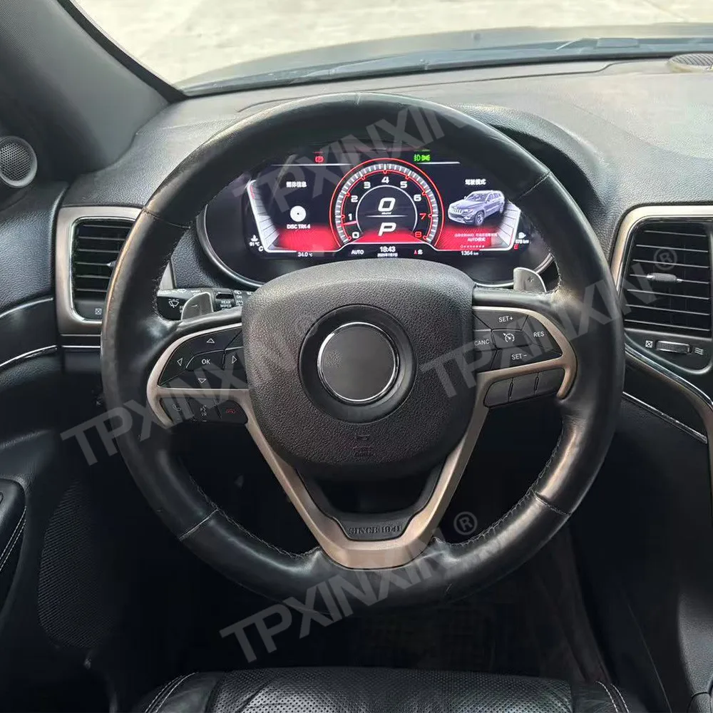 For Jeep Grand Cherokee 2013~2018 With Carplay Digital Performance Display Dashboard LCD Speed Table Car Virtua Navigation