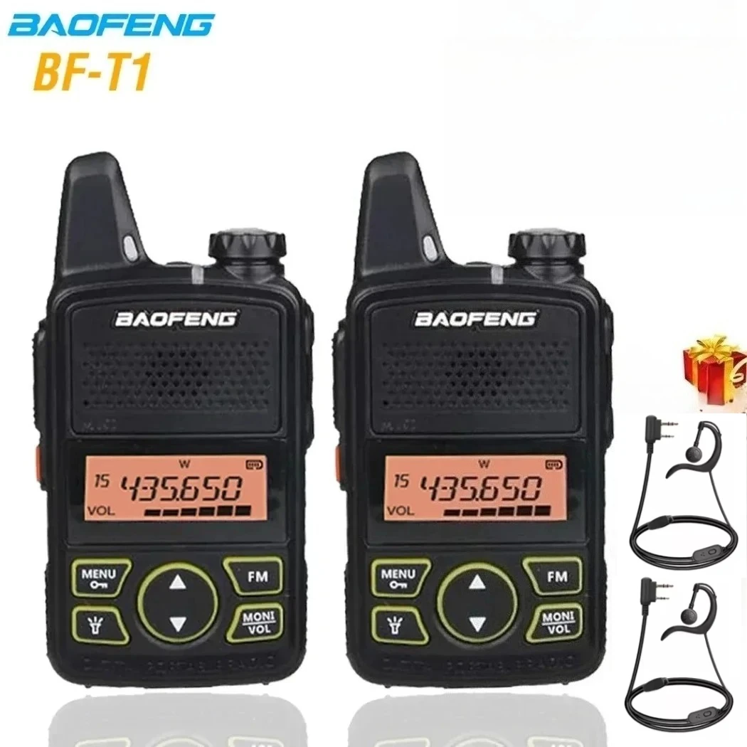 

BAOFENG BF-T1 Mini Walkie Talkie UHF Handheld Two-way Radio bft1 Ham Radio Portable FM Transceiver Kids 5km CB Radio Intercom