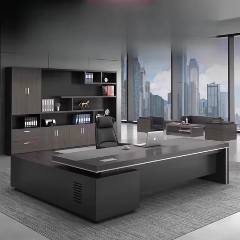 أدراج مكتب تنفيذية جمالية قوية مصممة فاخرة مكاتب مكتبية حديثة رخيصة أثاث خشبي كبير Scrivanie Da Ufficio