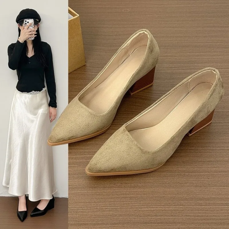 2026 Lady's New Pointed-Toe High Heel Dress Shoes - Elegant Slender-Top Single Shoes