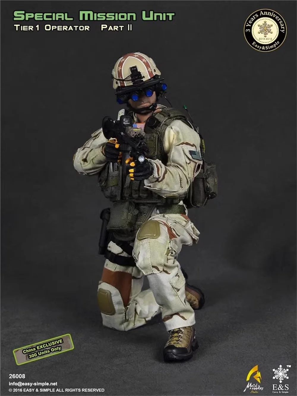 1/6 Easy&Simple Easy&Simple ES 26008 SMU 3th Anniversary Private Operation Soldier Version B Full Set Moveable Action Figure