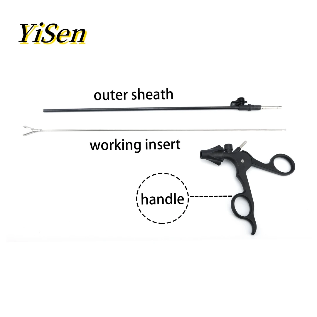 Лапароскопические инструменты, 5 мм, распределитель Мэриленд, изогнутые ножницы, захватывающие щипцы для желчного пузыря, биполярные щипцы