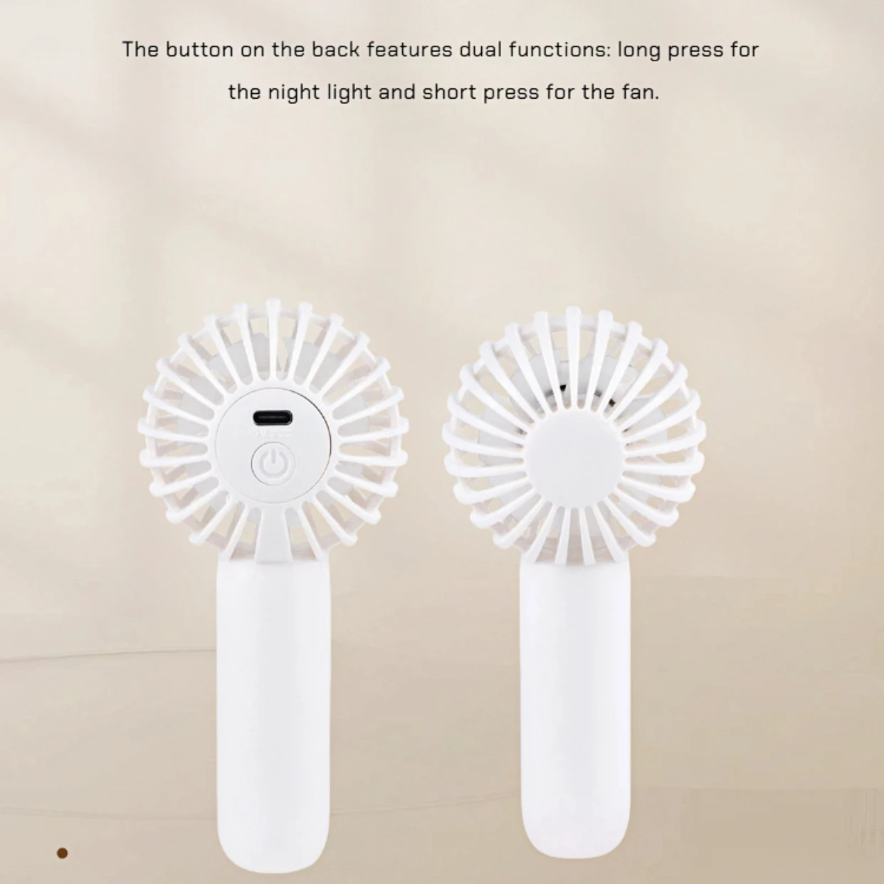 2026 Fans Electric Wholesale Handy Rechargeable Personal Small Cooling LED Light USB Mini Portable Handheld Fan Household Low view 2