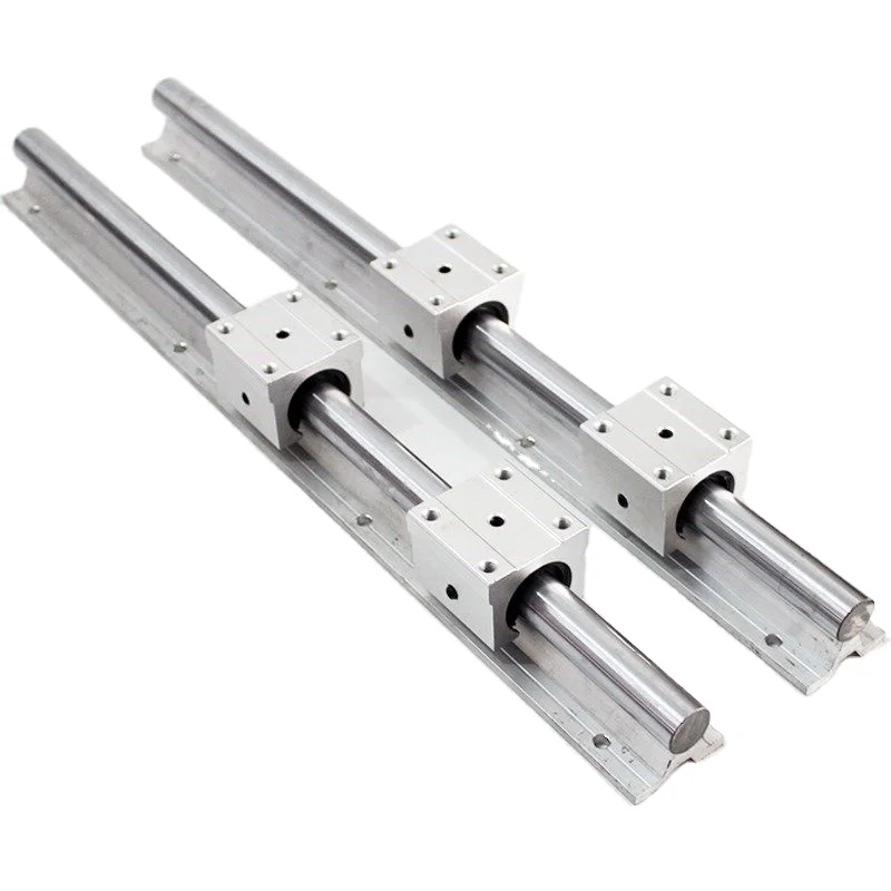 SBR CNC Aluminum Bearing Steel Support Optical Axis Slide Rail Linear Guide Precision Woodworking Sliding Push Table
