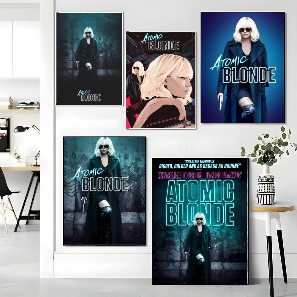 classic movie A-Atomic Blonde 2017-E Painting Calligraphy Artwork for Living Room Bedroom Office Home Decor