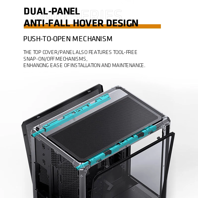 JONSBO X400 グレー アルミニウム ATX コンピューターケース ガラスサイドパネル デスクトップタワー ゲーミング/オフィス向け リバースマウントマザーボード対応