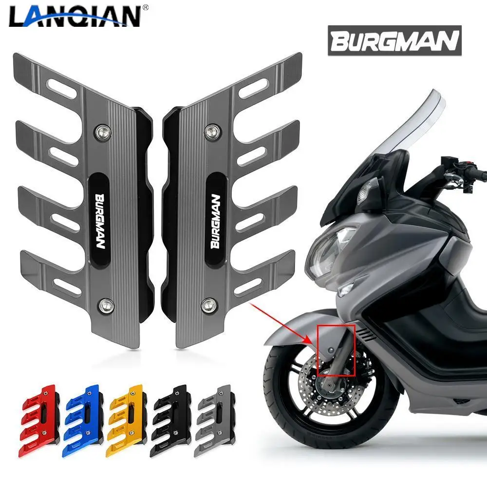 

For Suzuki Burgman 650 125 150 200 250 400 Front Shock Absorber Fork Guard Suspension Cover Protect Mudguard Side Protection