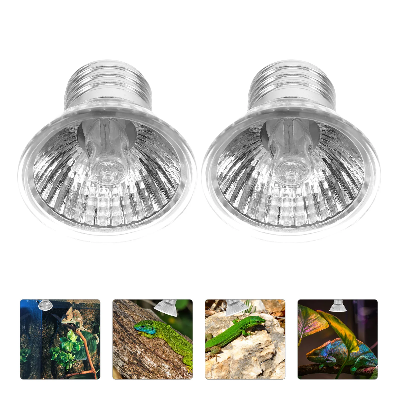 

3Pcs Reptile Heating Lamp Bulb Daylight Simulation Heat Light for Turtles Bearded Dragons Lizards Snakes Terrarium Habitat