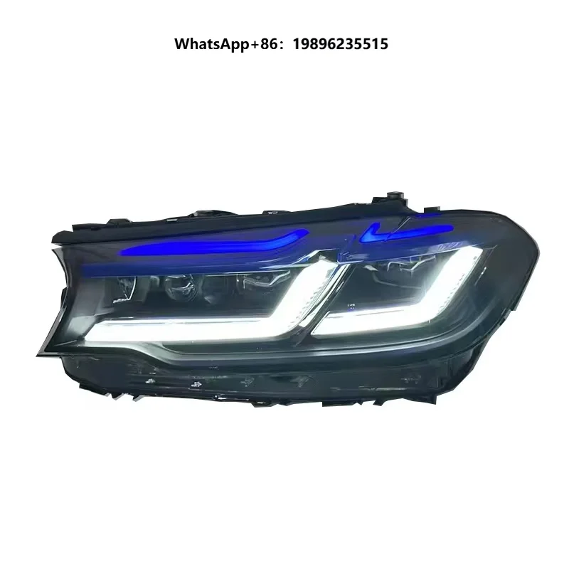 for 2018/2020  5 Series G38 G30 Headlights, Modified with M5  Version Dual Blue Eye LED Headlight Assembly,