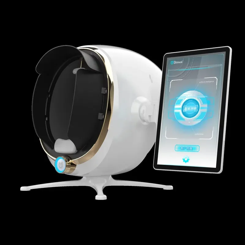 8 in 1 Portable Wifi Smart Mirror Scanner 3D Facial Skin Analyzer Digital Skin Beauty Analyzer Tester with Screen