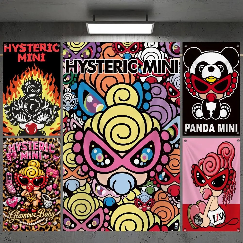 H-Hysteric M-Mini Flags Custom Camping Outdoor Garden Room Bedroom Decor Party Backdrops Wall Art Family Gifts