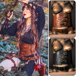 Steampunk Medieval Corset Wide Belt Women Knight Armor Medieval Viking Pirate Accessory Cosplay Costume Harness Buckle Belt