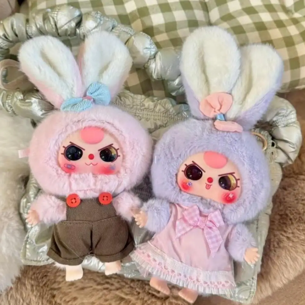 

Mystery Box Baby Three Macaron Little Rabbit Series Blind Box Pendant Doll Plush Tide Play Backpack Girl Christmas Gift