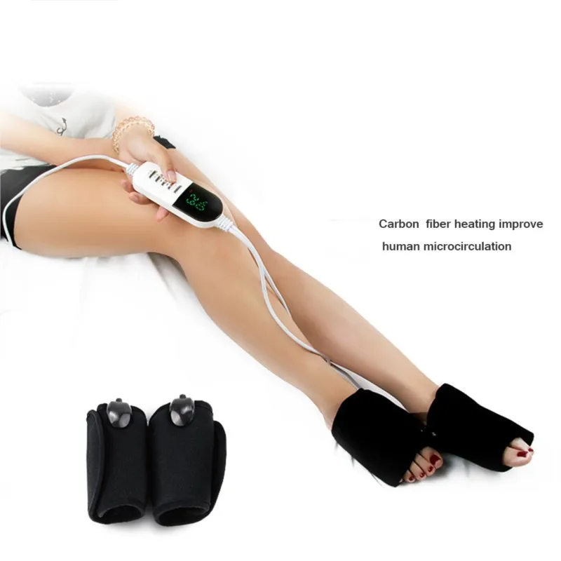 

Electric Heating moxibustion Foot belt Far Infrared Physiotherapy Ankle Support Circulation Heating Pad foot Relax Pain Relief