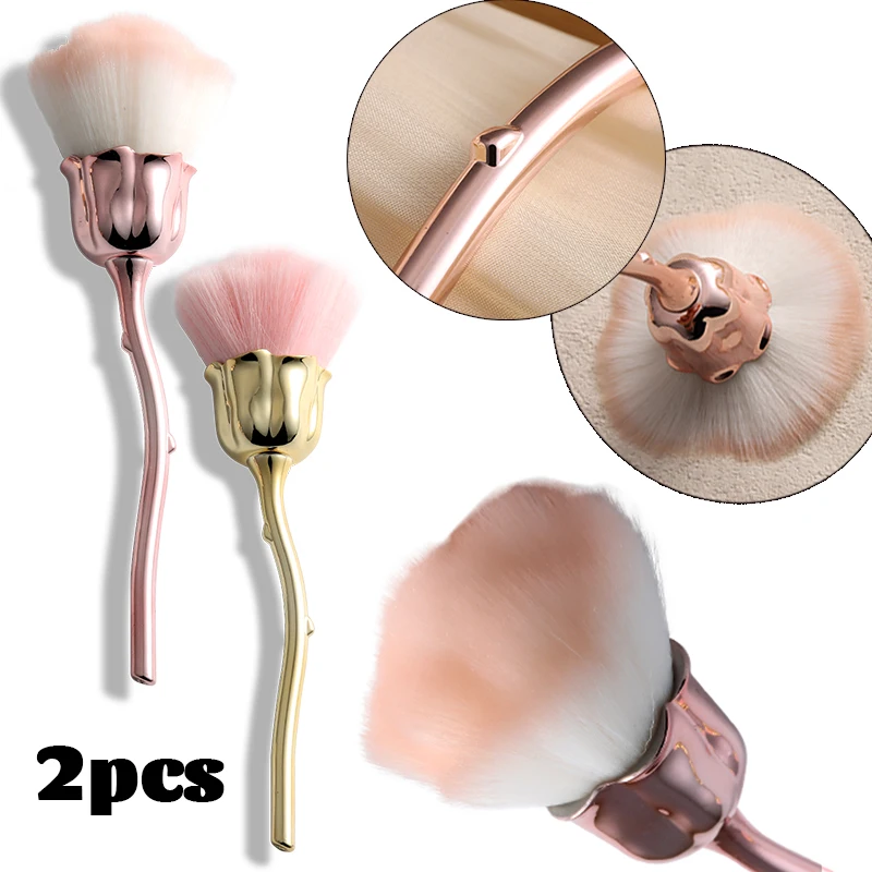 

Набор кистей для макияжа, цветочный дизайн, розовое золото и ручка цвета шампанского, розовая щетина с эффектом омбре, инструменты для макияжа лица и ухода за кожей, Vira