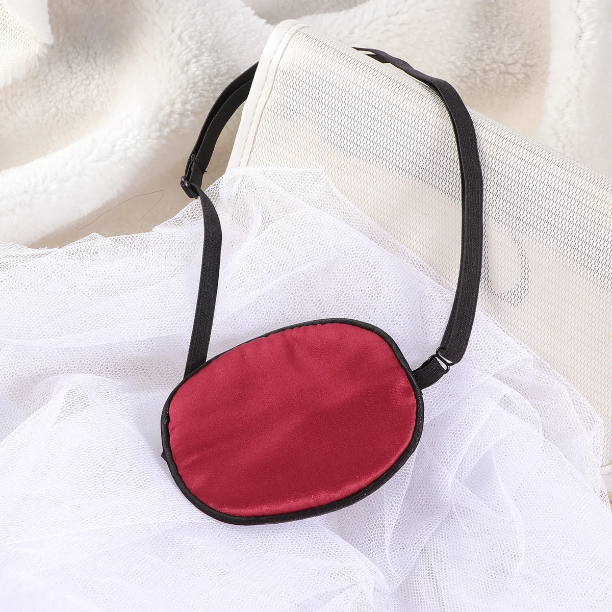 

Adjustable Silk Single Pirate Eye Patch Lazy Eye Mask Comfortable for Amblyopia Strabismus Adults Amblyopia Mask