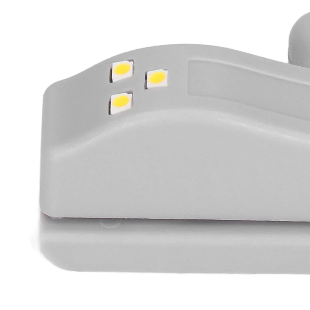 10 Pack Battery Operated Hinge LED Sensor Light Warm White 3 LED Beads Cabinet Hinge Light Closet Wardrobe Light Home Decor