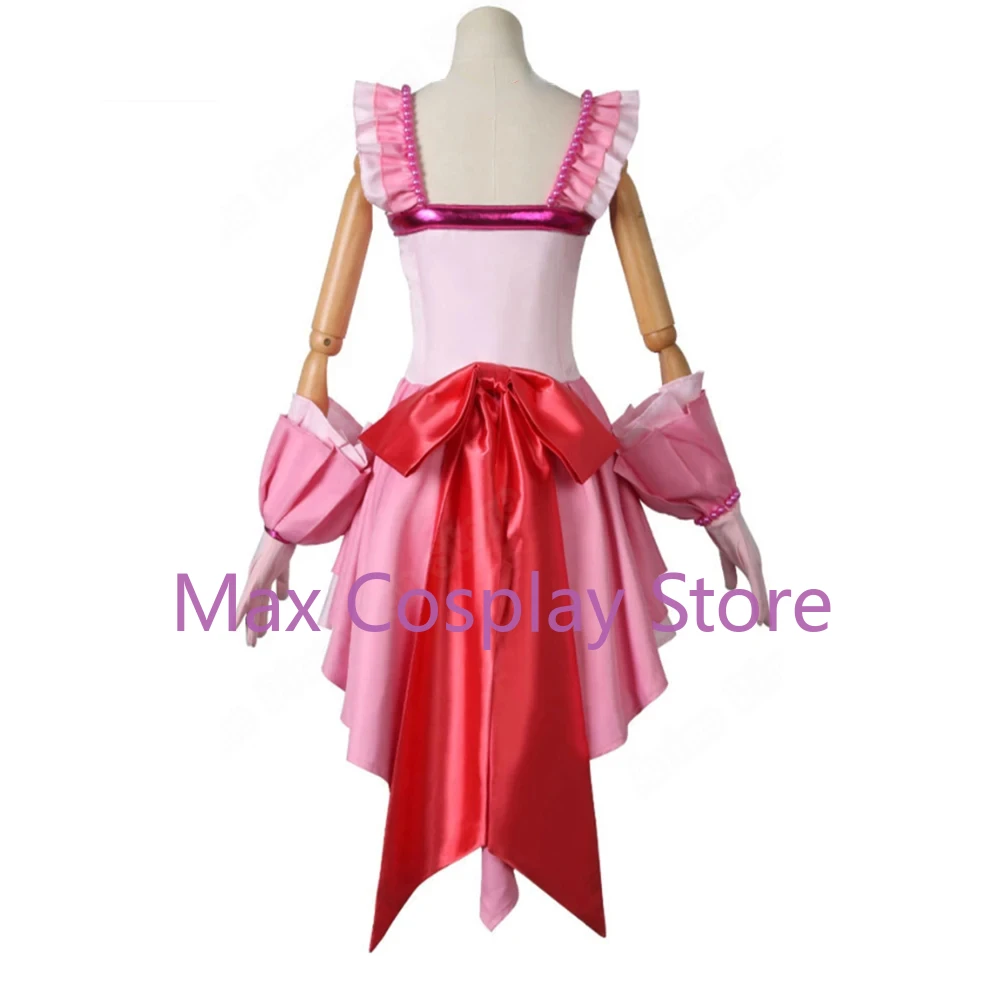 Max Cos-disfraz de Pichi Pitch para mujer, traje de Cosplay de Lucia Nanami, vestido rosa, talla personalizada