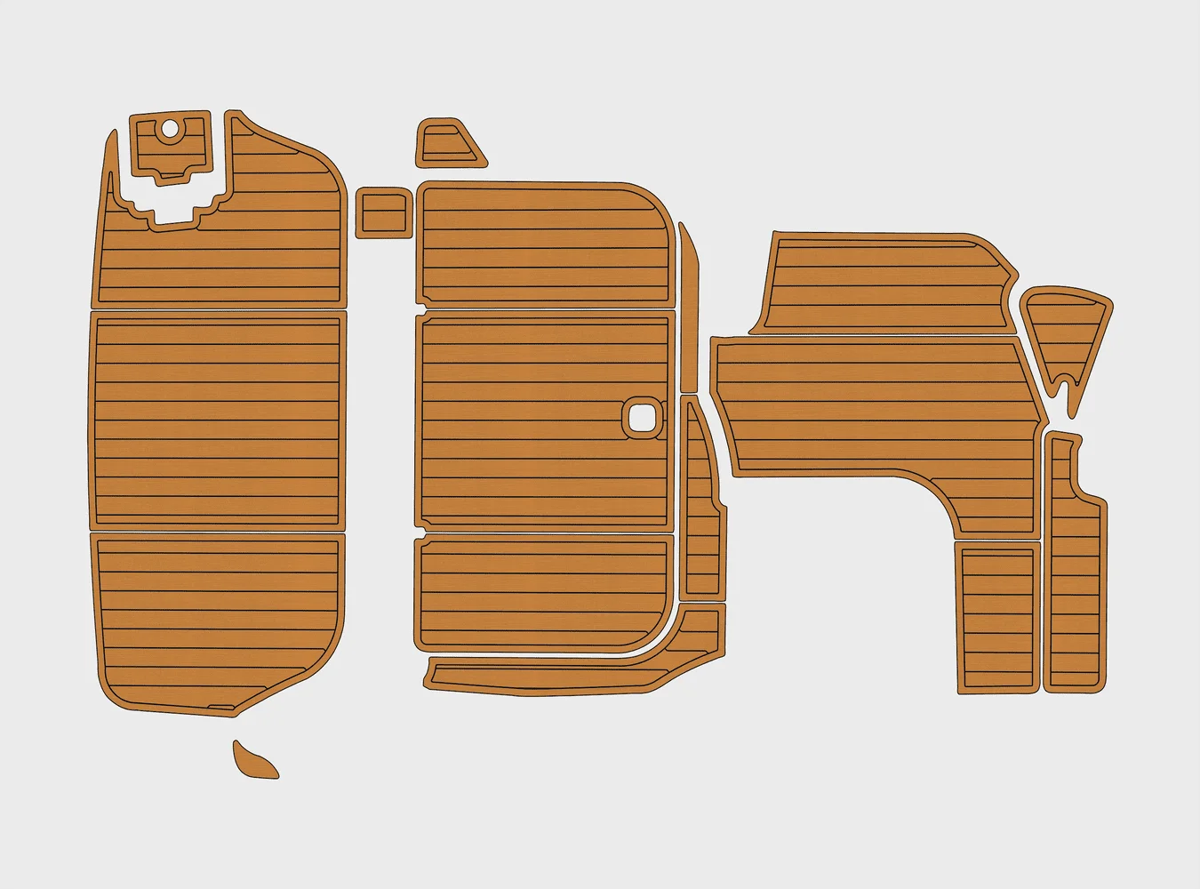 

1998-2001 Regal 2760 Commodore 1/4 дюйма, 6 мм, пена EVA, нескользящий ПВХ, настил из тикового дерева, морской коврик,...ek, ковер gatorstep, морской пол