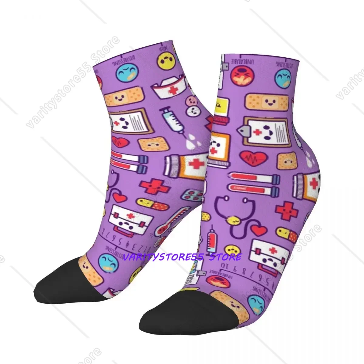 

Nurse Tools Socks Harajuku Sweat Absorbing Stockings All Season Socks Accessories for Man's Woman's Christmas Gifts