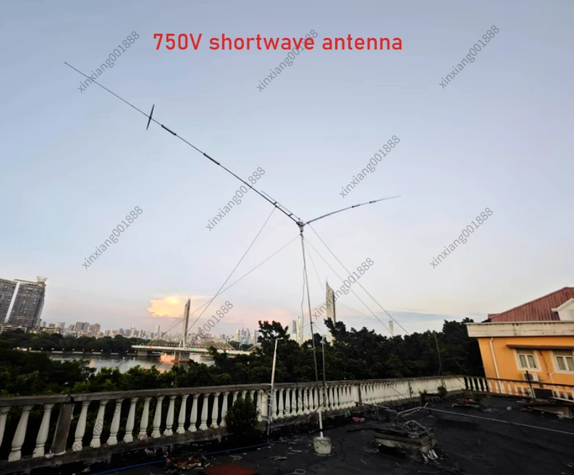 For 750V Positive V, High-performance 5-band Low-noise and High-efficiency Shortwave Antenna