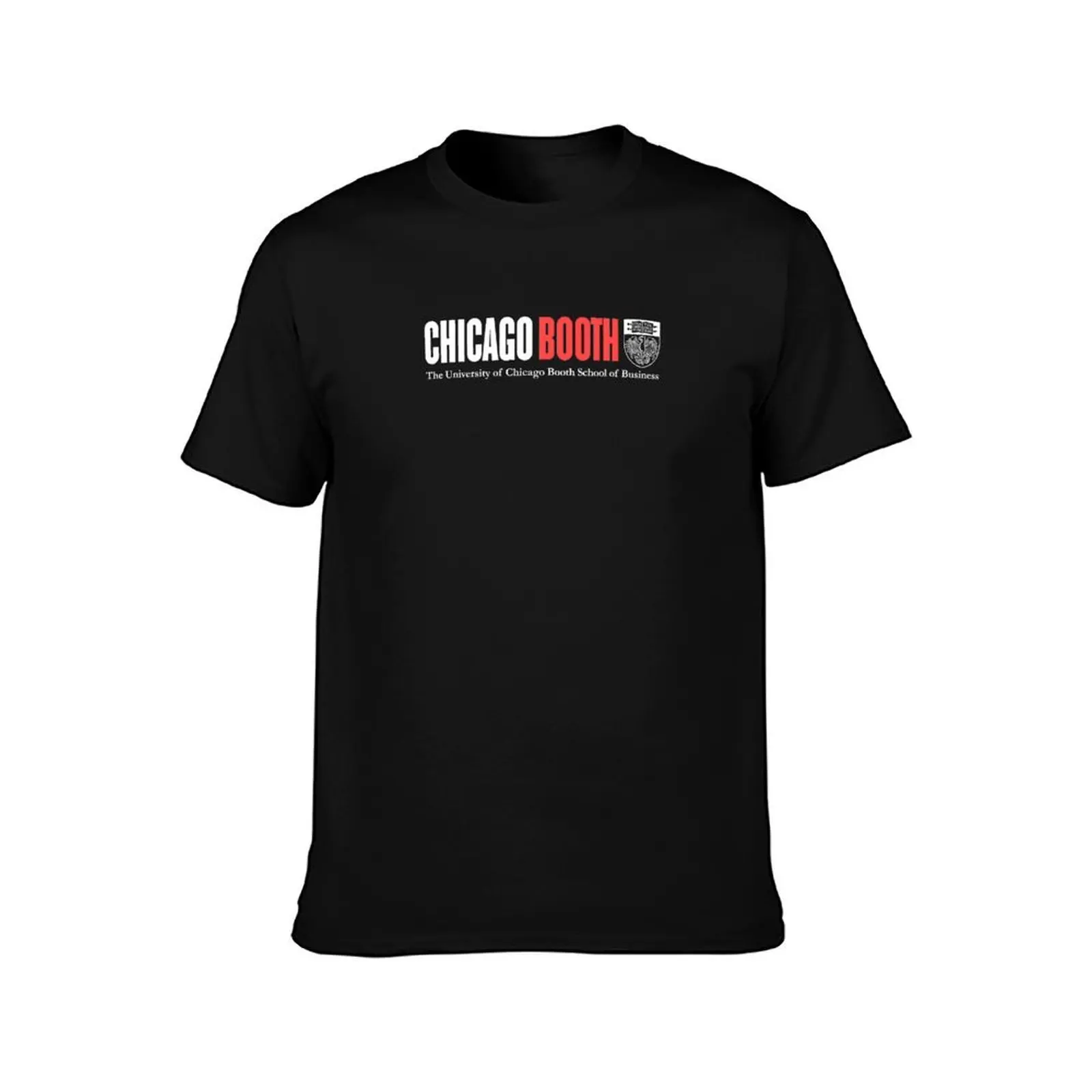 chicago booth, T-Shirt, Summer Casual Cotton Tee, Oversized Streetwear Tops, Vintage Graphic Print, Loose Fit Short Sleeve