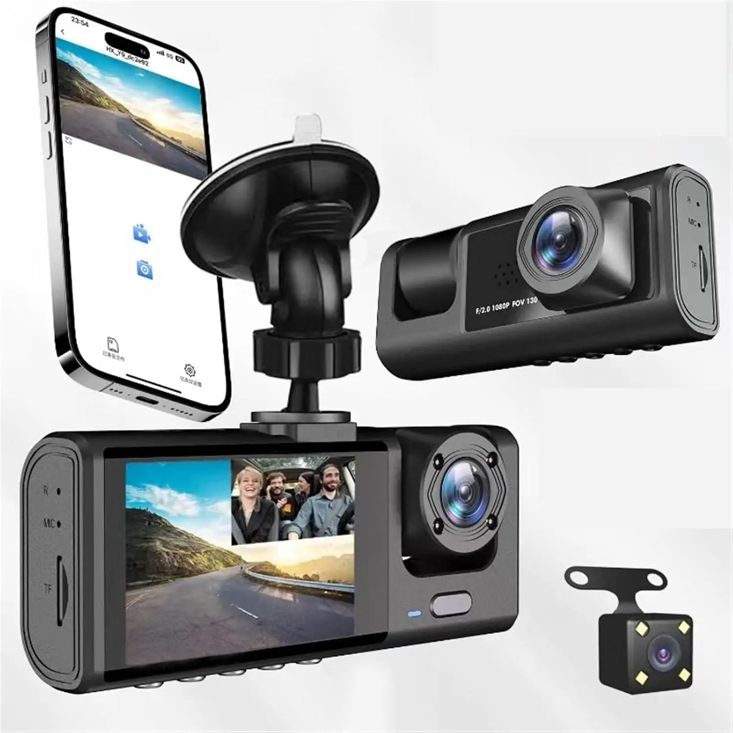 3-Channel Dash Cam … - image
