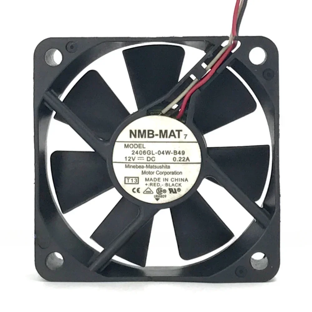 2406GL-04W-B59 Server Fan for NMB High Air Flow Axial CPU Power Supply Frequency Converter Cooling Fan 6CM 6015 DC12V 0.26A