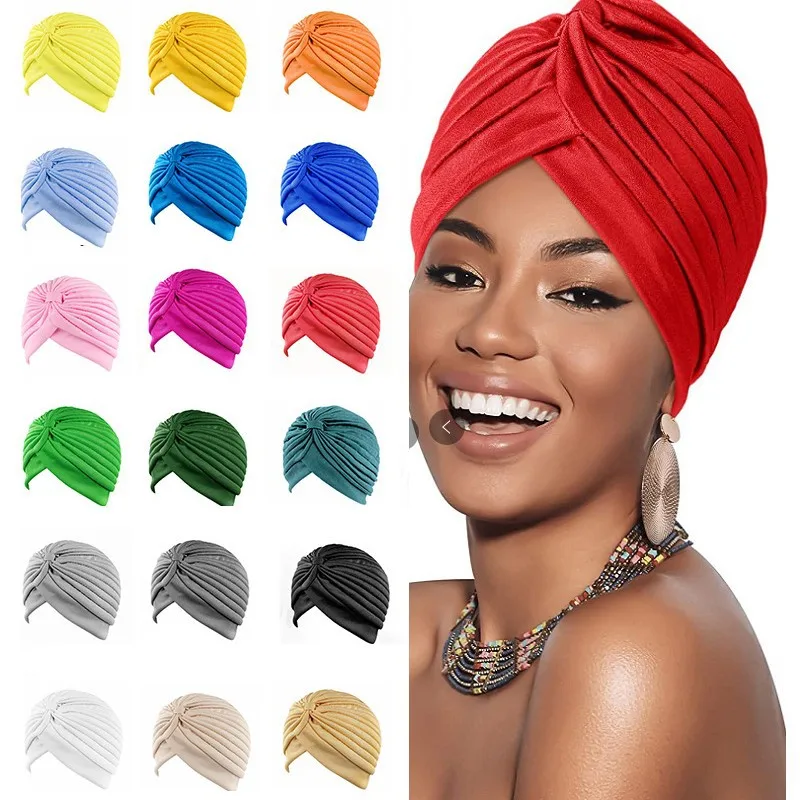 

Новые индийские шапки-тюрбаны для мужчин и женщин, повязка на голову в арабском стиле с арбузом, повседневный головной убор в стиле бохо — оптовая продажа