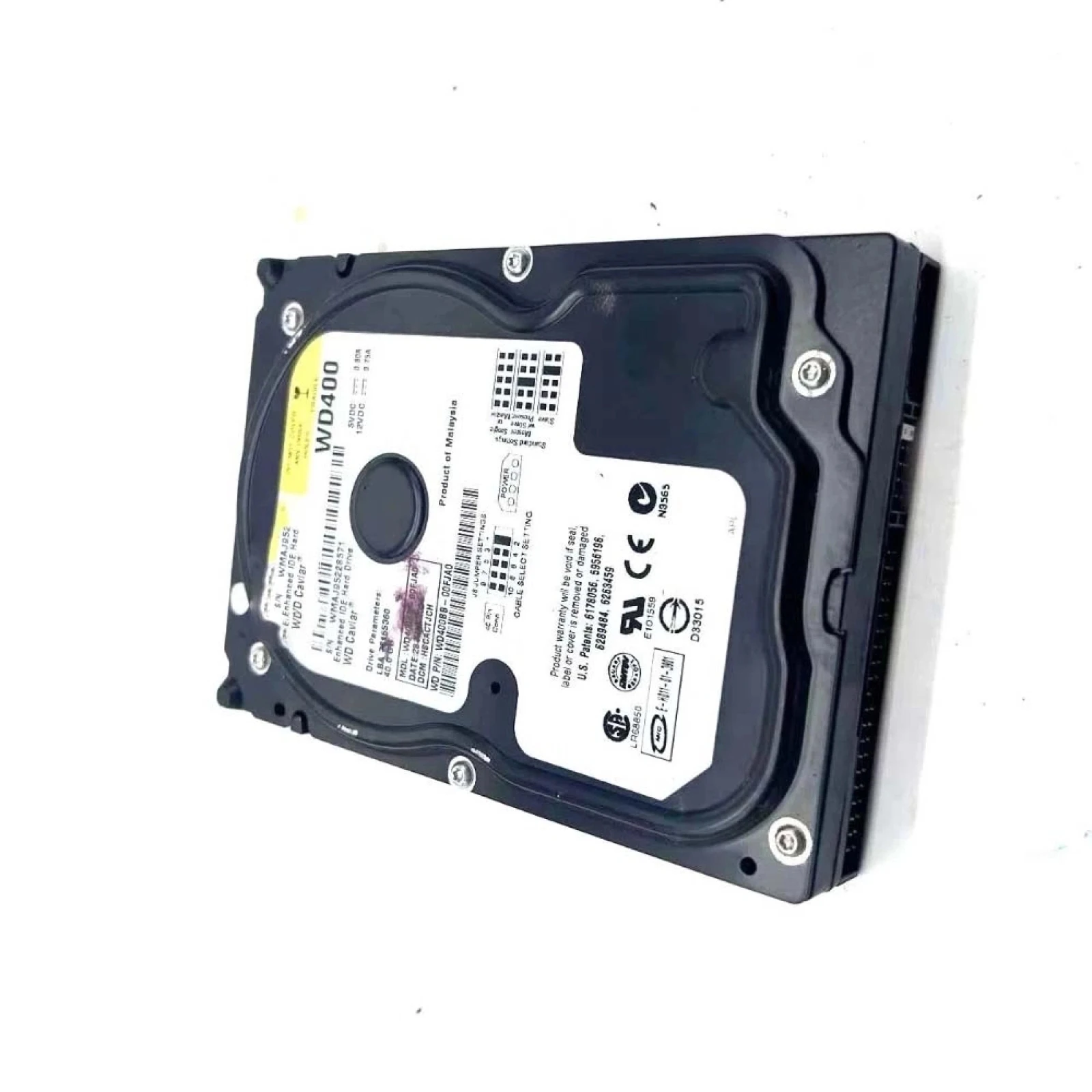 Disque dur IDE 40GB WD400, compatible avec les pièces d'imprimante HP DesignJet 4000