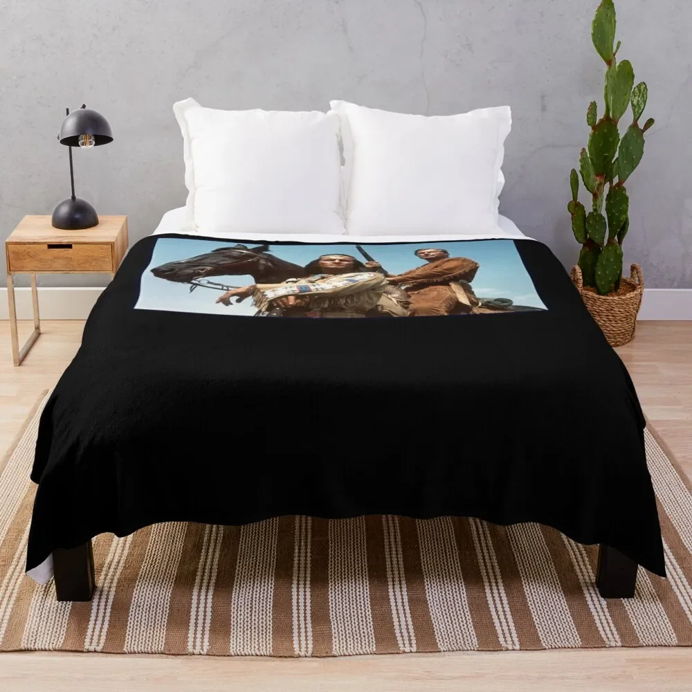 

winnetou and old shatterhand Classic T-Shirt Throw Blanket manga bed plaid Blankets