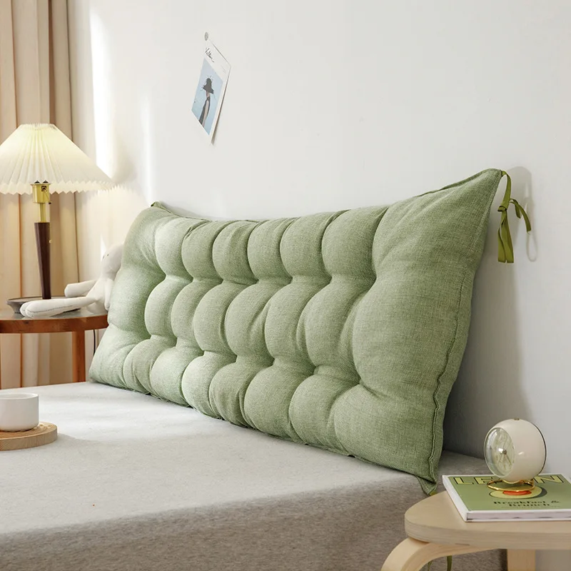 Waterproof Large Backrest Reading Pillow with Adjustable Straps, Lumbar Support Cushion for Bed Headboard, Sofa, Rocking Chair