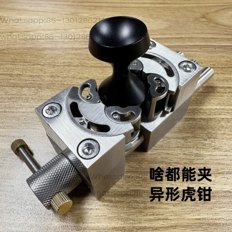 Special-shaped Tiger Cylinder Ball Punched Fractal Vise, Small Precision Clamp Holder Clamp Stainless Steel