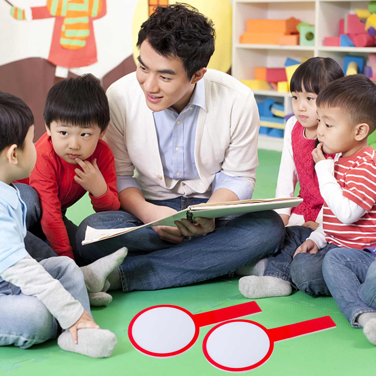 4pcs Blank Scoreboard Dry Erase Boards Lightweight Portable Whiteboards For Classroom Teaching Answer Paddles Small Scoring