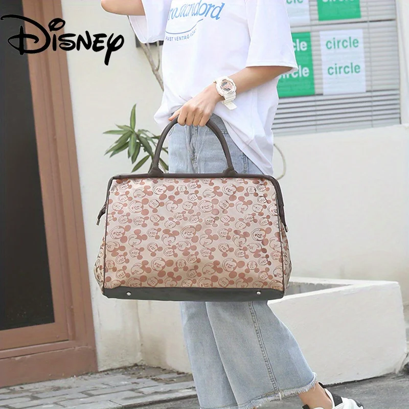 1pc  Mickey print waterproof handbags, large-capacity handbags, travel bags, suitable for short-term business trips