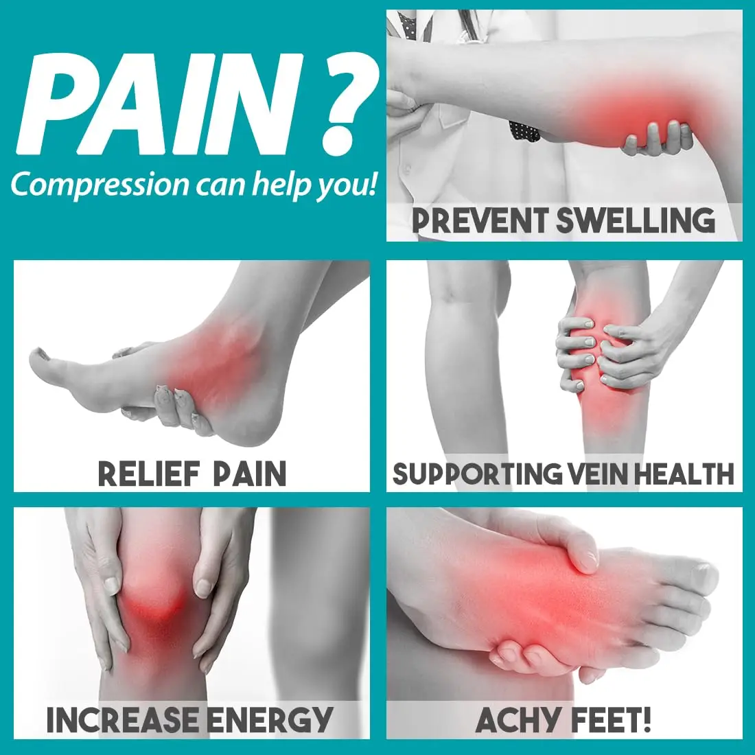 6 Paar goldene Farbe Herz Kompressionssocken Frauen Krankenschwester Kompressionsstrumpf Mode Mädchen Frauen Kompressionssocken Krankenschwester