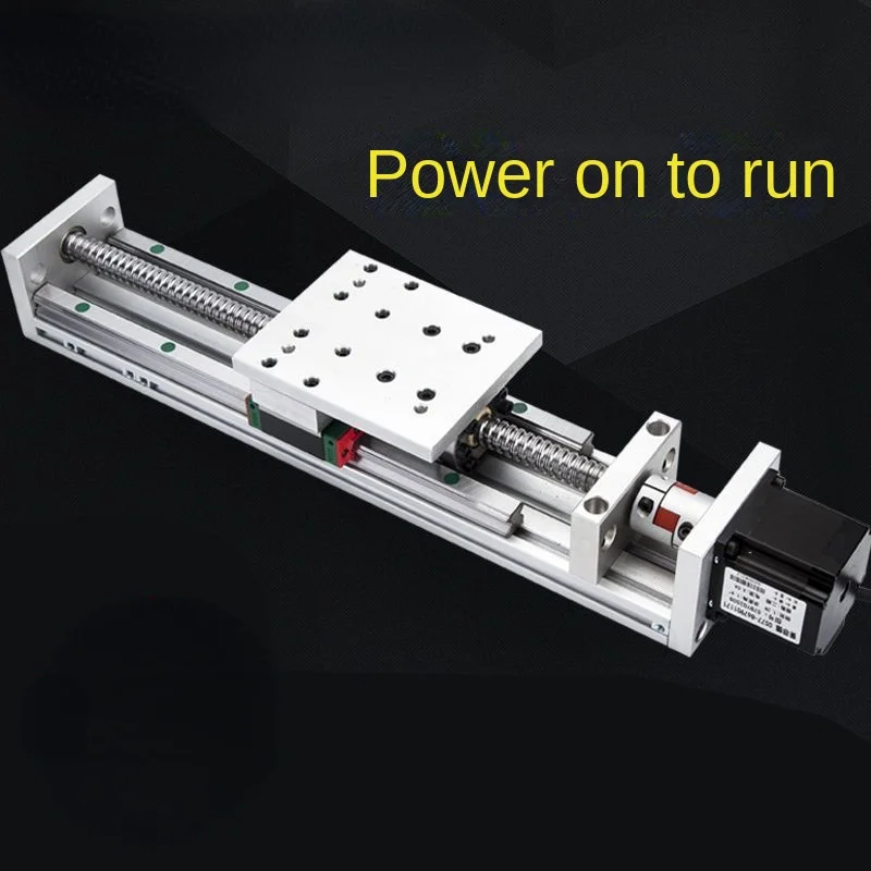 Sliding Table Ball Screw Linear Precision Guide Rail Cross Screw Module Stepper Motor Slide Rail Workbench