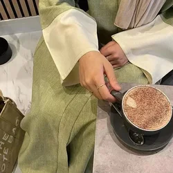 2024 New Open Abaya Kimono Muslim Arabic Dress Saudi Abayas for Women Dubai Luxury Turkey Ramadan Eid Islamic Clothing Kaftan