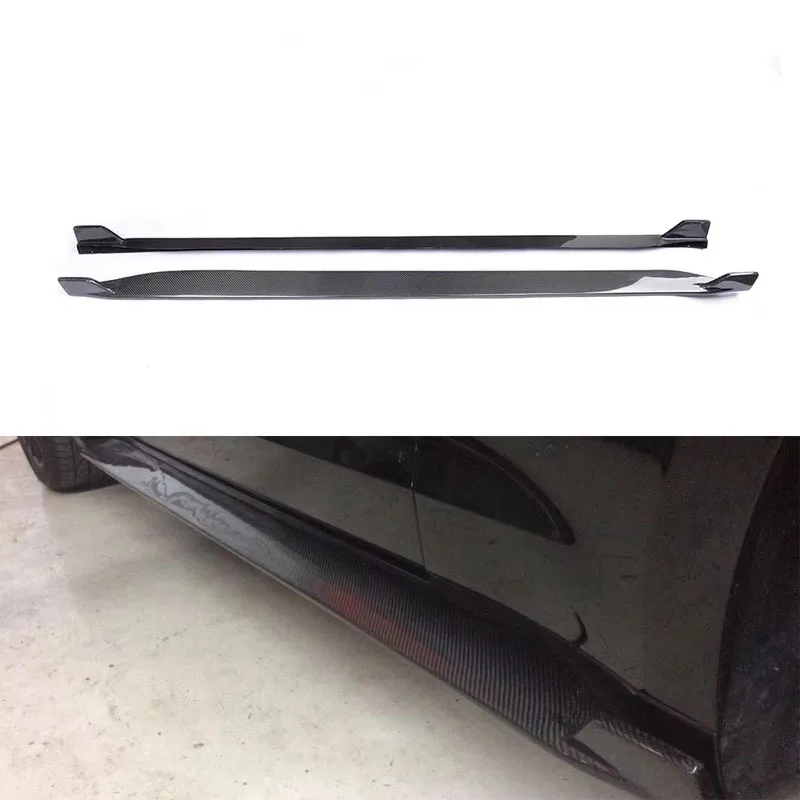 

For Ford Mustang GT Coupe 2-Door 2015-2017 Carbon Fiber Racing Side Skirts
