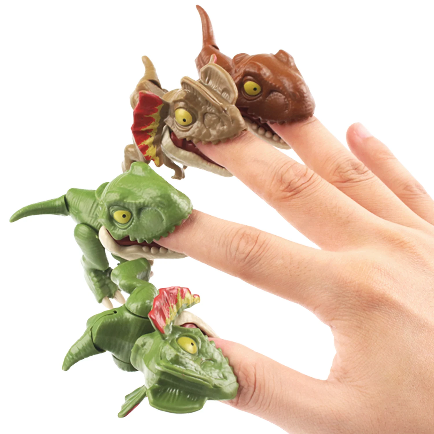 

Finger biting dinosaur joint new peculiar movable Tyrannosaurus rex simulation dinosaur model toy (random style)