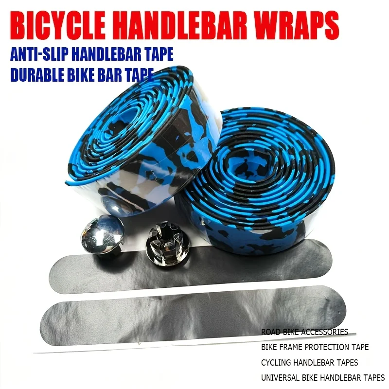 1PAIR EVA Handlebar Tape Anti-Slip Road Bike Bar Tape Padded Foam Handlebar Wraps for Comfort Grip Fatigue Reduction