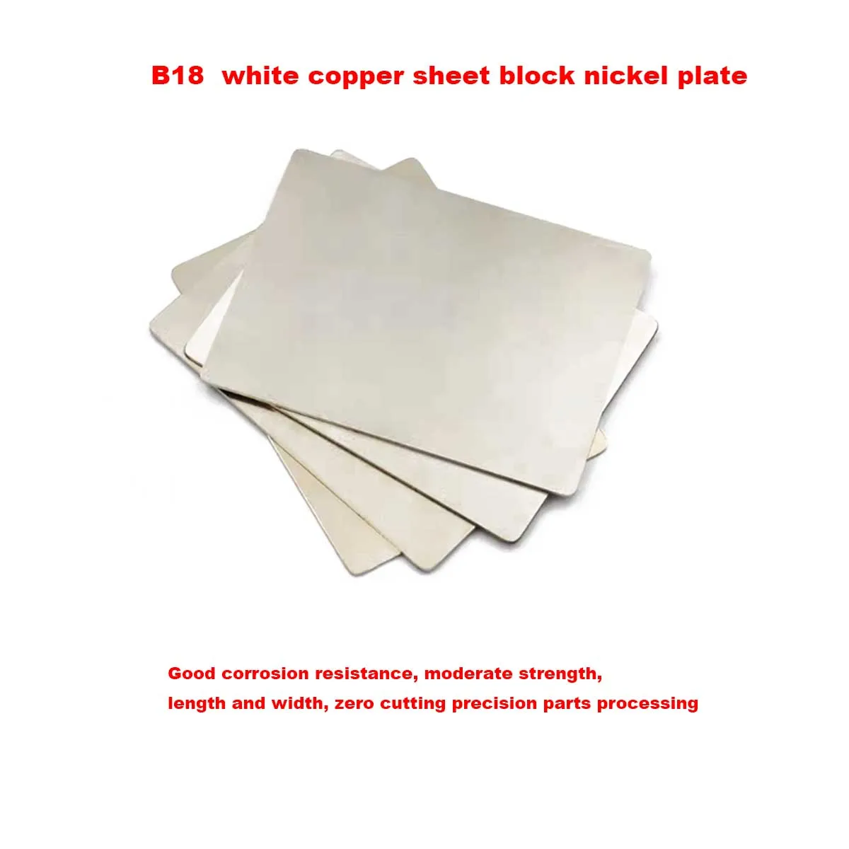 B18  White Copper Sheet Block Nickel Plate 0.5 0.8 1 2 3 4 5 6 8mm Thick Laser Cutting